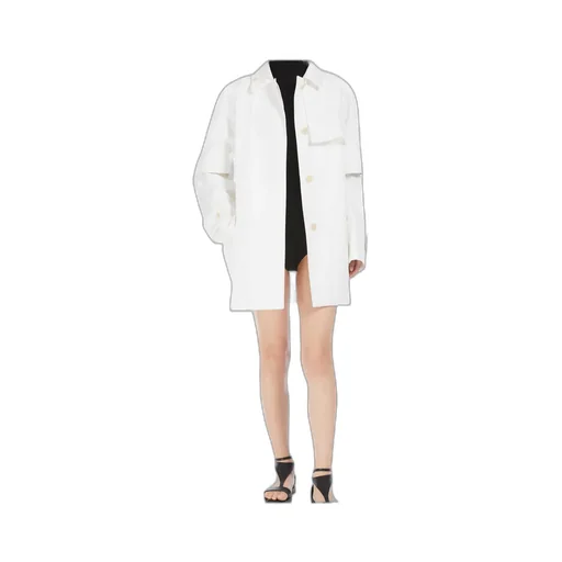 Button Detailed Long-Sleeved Coat