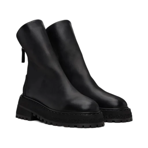 Wedge Zipped Ankle Boots
