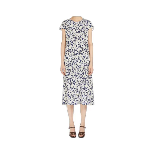 Gisella Allover Printed Crewneck Dress