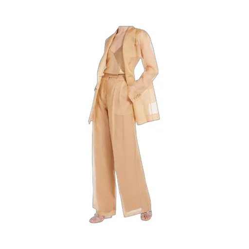 Pianoforte Pleat Detailed Wide Leg Pants