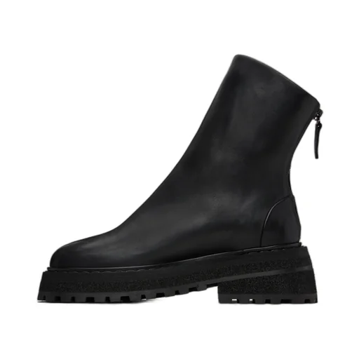Wedge Zipped Ankle Boots