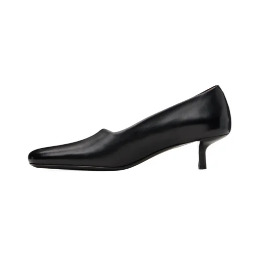 Kitten-Heel Square-Toe Pumps
