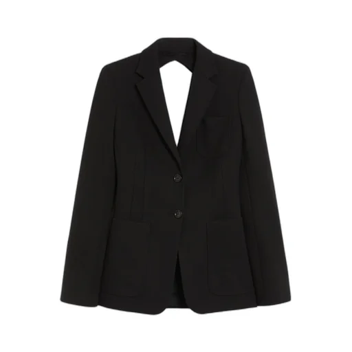 Single-Breasted Open Back Jacket