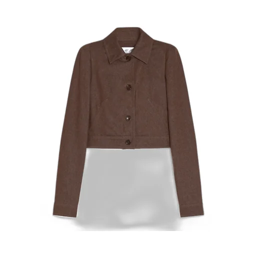 Button-Up Cropped Jacket