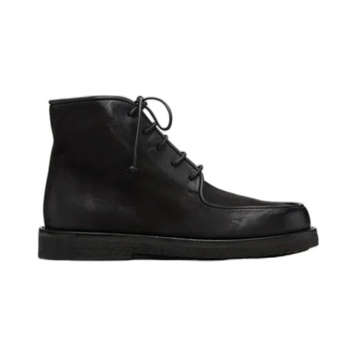 Lace-Up Leather Desert Boots