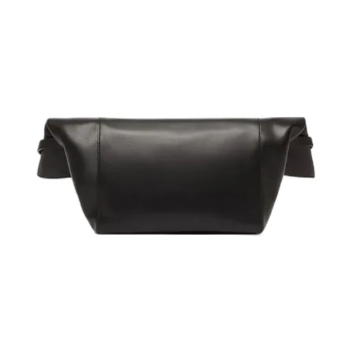 Logo Engraved Foldover Top Clutch Bag