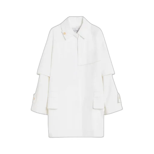 Button Detailed Long-Sleeved Coat