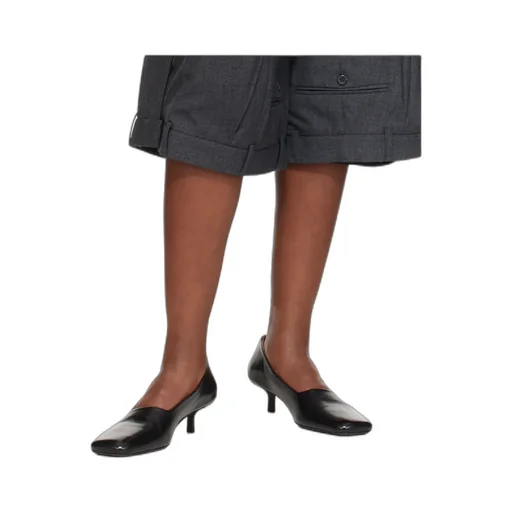 Kitten-Heel Square-Toe Pumps
