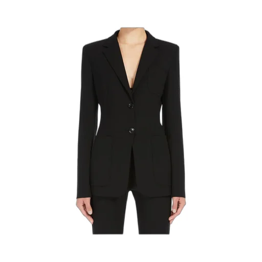 Single-Breasted Open Back Jacket