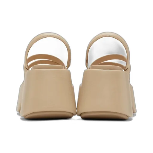 Strappy Platform Leather Sandals