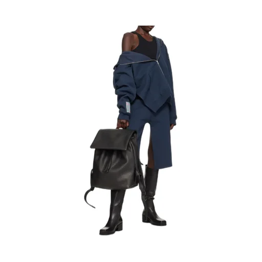 Square Toe Zipped High Boots