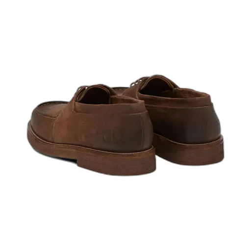 Round Toe Lace-Up Boat Shoes