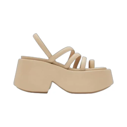 Strappy Platform Leather Sandals