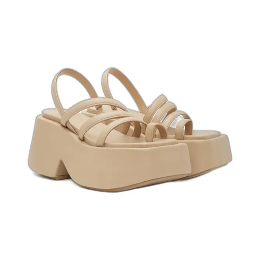 Strappy Platform Leather Sandals