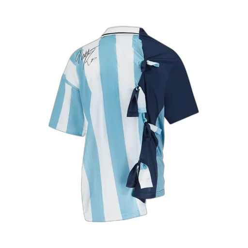 Panelled Striped Jersey T-Shirt
