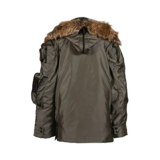 Double-Breasted Hooded Coat
