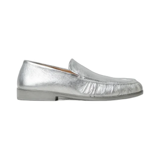 Ruched-Detailed Almond Toe Loafers