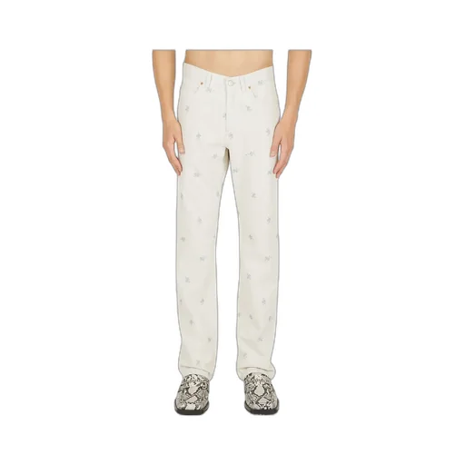 Relaxed Floral Print Jeans