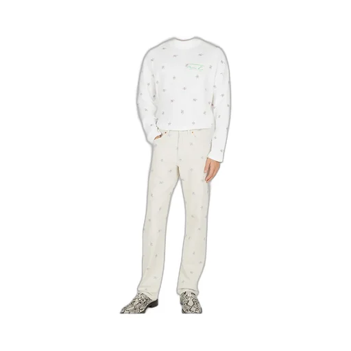 Relaxed Floral Print Jeans