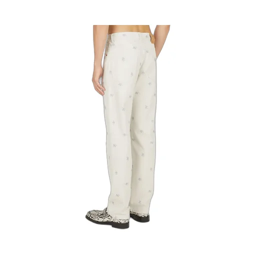 Relaxed Floral Print Jeans