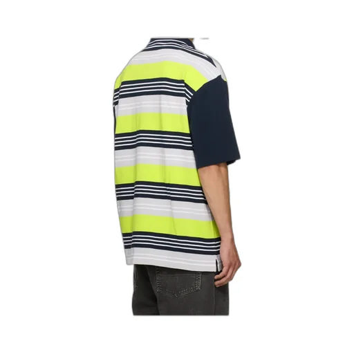Oversized Panelled Polo Shirt