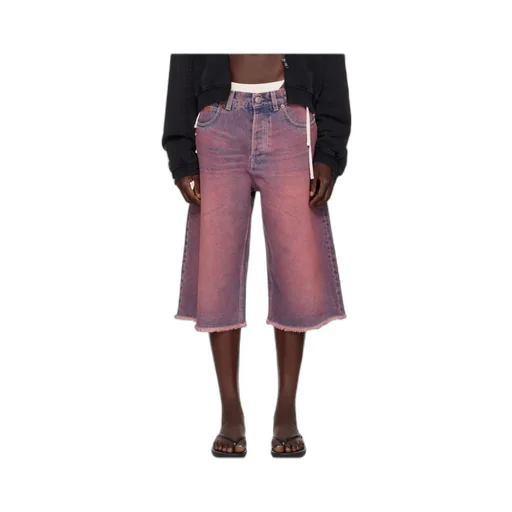 Faded Denim Shorts
