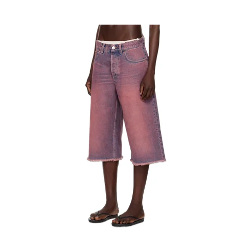 Faded Denim Shorts
