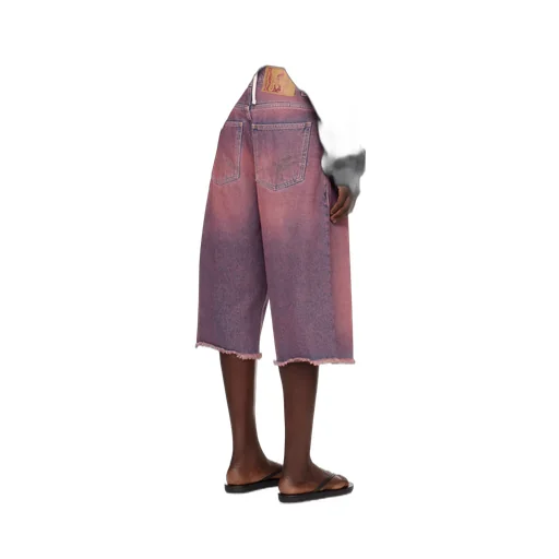 Faded Denim Shorts