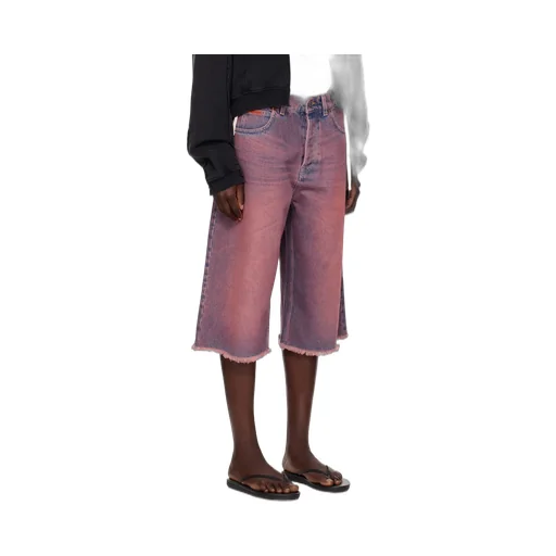 Faded Denim Shorts