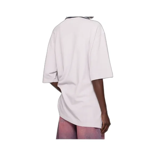 Oversized Paneled Polo Shirt