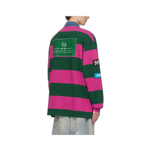 Striped Rugby Polo Shirt