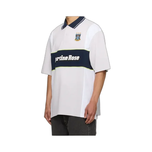 Oversized Paneled Polo Shirt