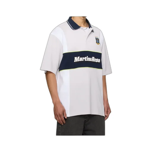 Oversized Paneled Polo Shirt