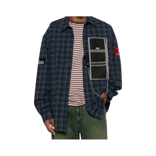 Checked Long-Sleeved Shirt