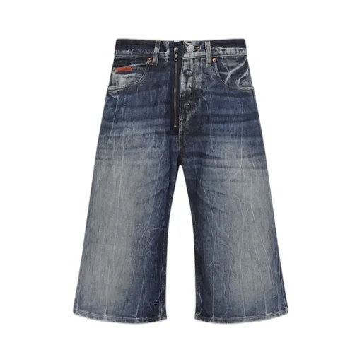 Zipper Denim Shorts