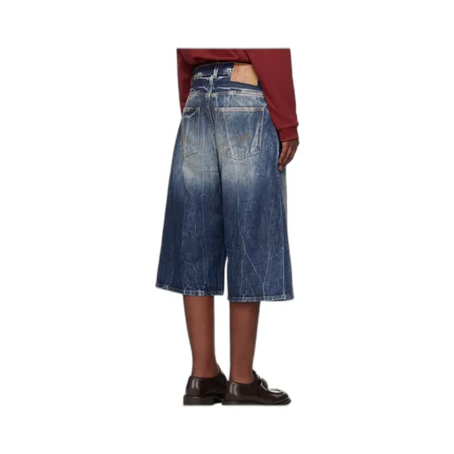 Zipper Denim Shorts