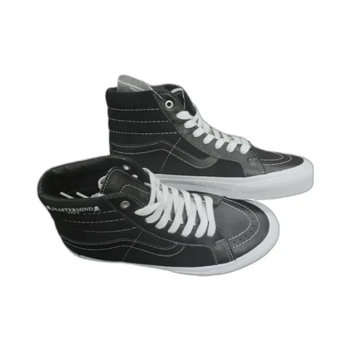 Skull Pattern High-Top Skate Shoes