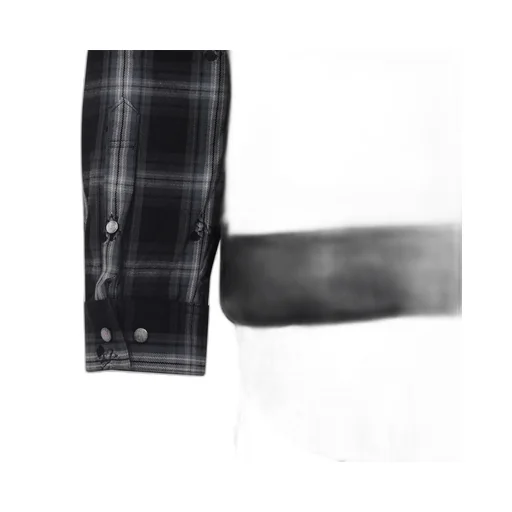 Layered Plaid Sweatshirt