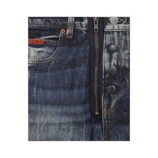 Zipper Denim Shorts