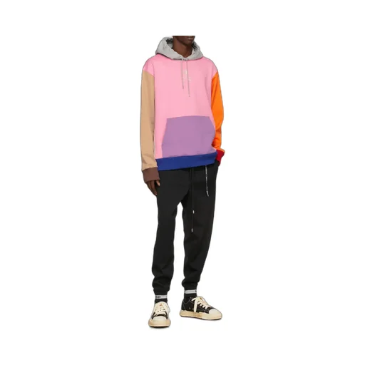 Color Matching Hooded Hoodie