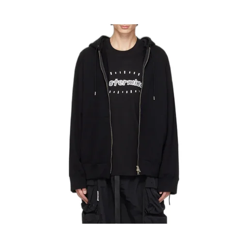 Logo-Printed Hooded Jacket