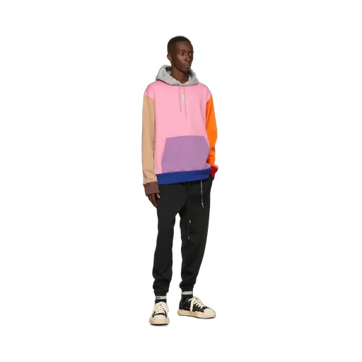 Color Matching Hooded Hoodie