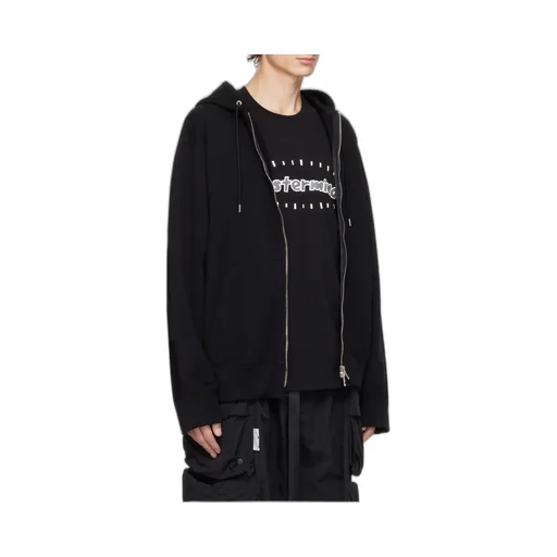Logo-Printed Hooded Jacket