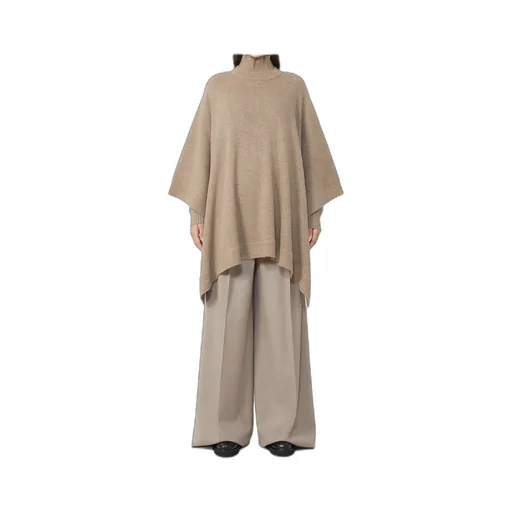Turtleneck Knit Cape