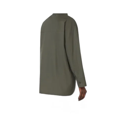 Cotton Mandarin-Neck Shirt