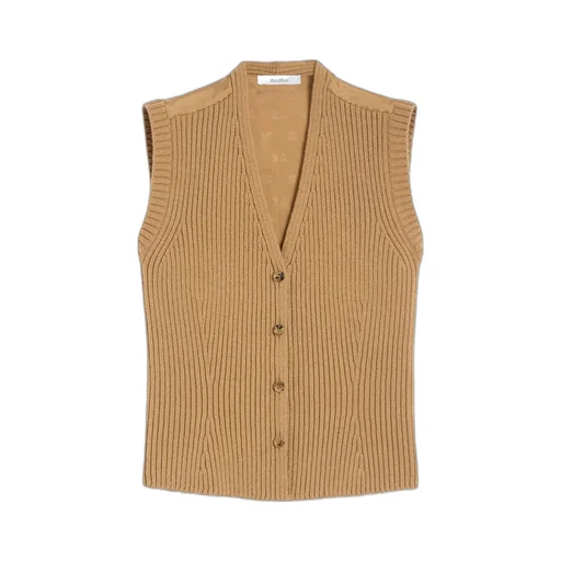 V-Neck Button-Up Gilet