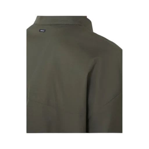 Cotton Mandarin-Neck Shirt