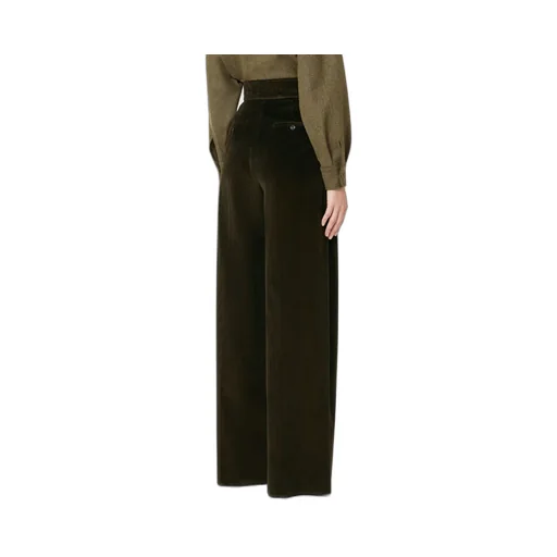 Bosso1234 High-Waist Wide-Leg Pants