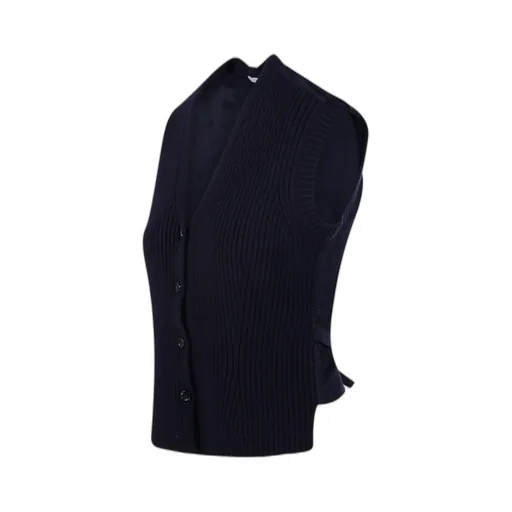 V-Neck Button-Up Gilet