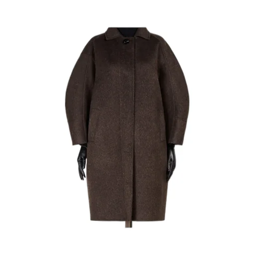 Wool And Mohair Cocoon Coat